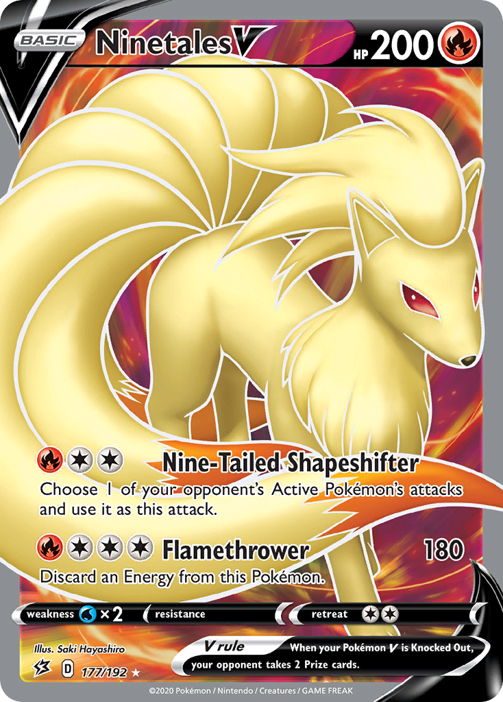Ninetales V - Rebel Clash (Ultra Rare) [RCL-177]