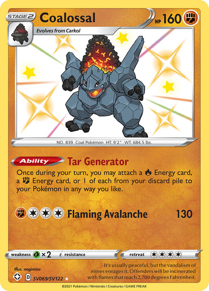 Coalossal - Shining Fates (Secret Rare) [SHF-SV69]