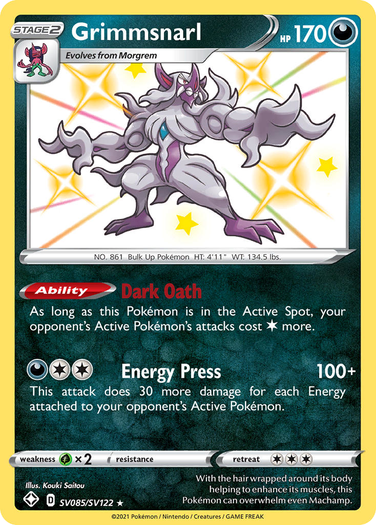 Grimmsnarl - Shining Fates (Secret Rare) [SHF-SV85]