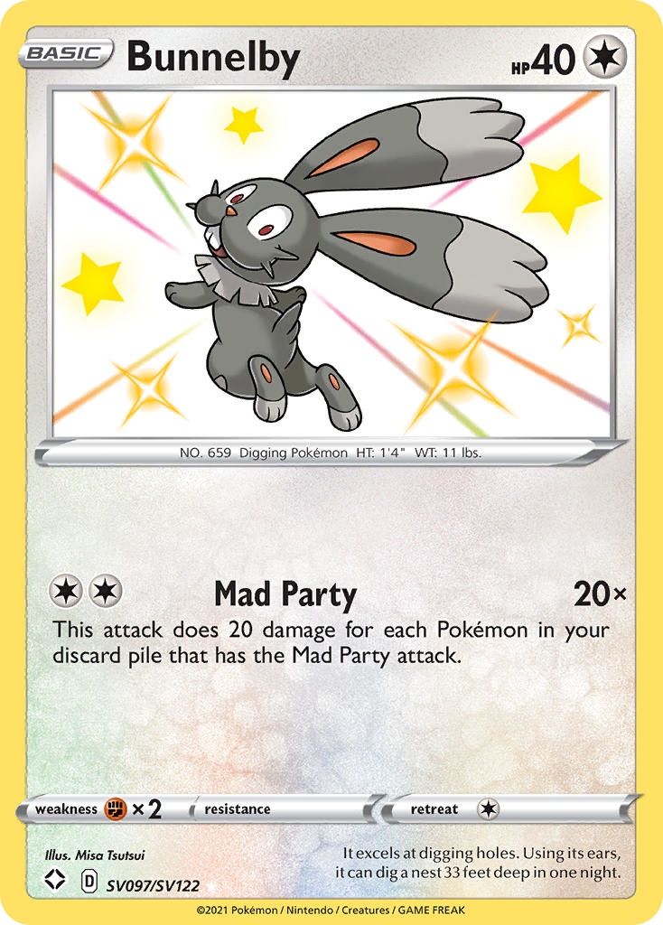 Bunnelby - Shining Fates (Secret Rare) [SHF-SV97]